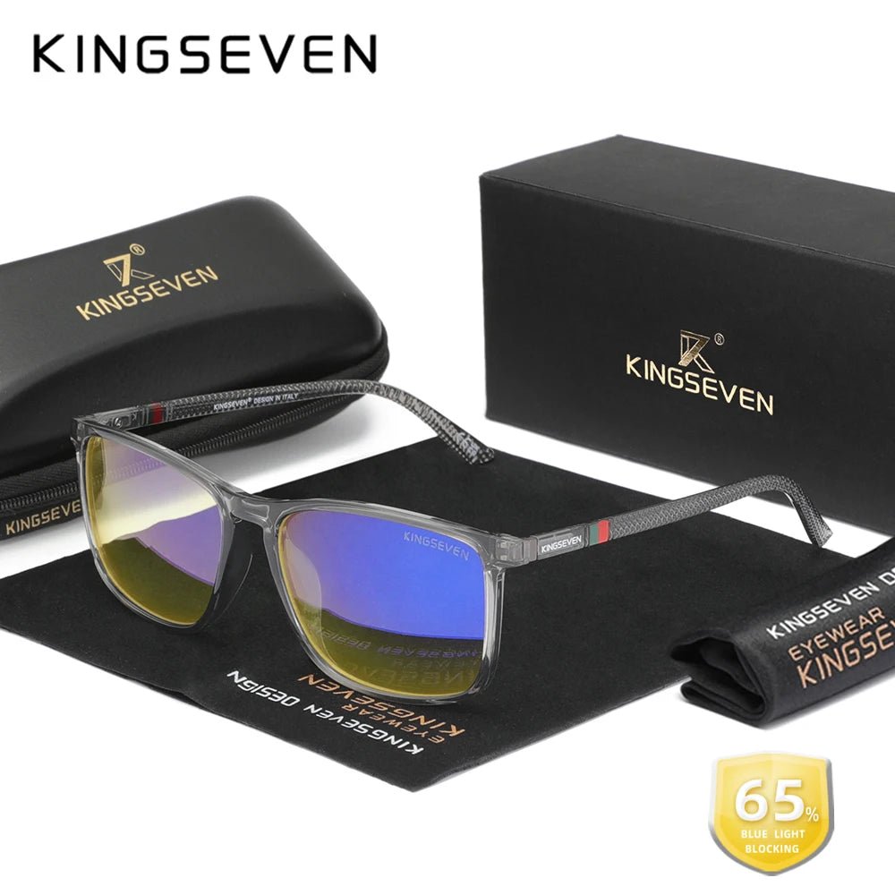 KINGSEVEN Fashion Blue Light Blocking Glasses Women/Men - Messica