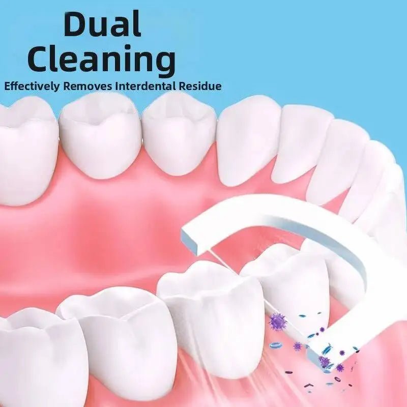 Portable Toothbrush with Floss | Compact Travel Oral Care - Messica