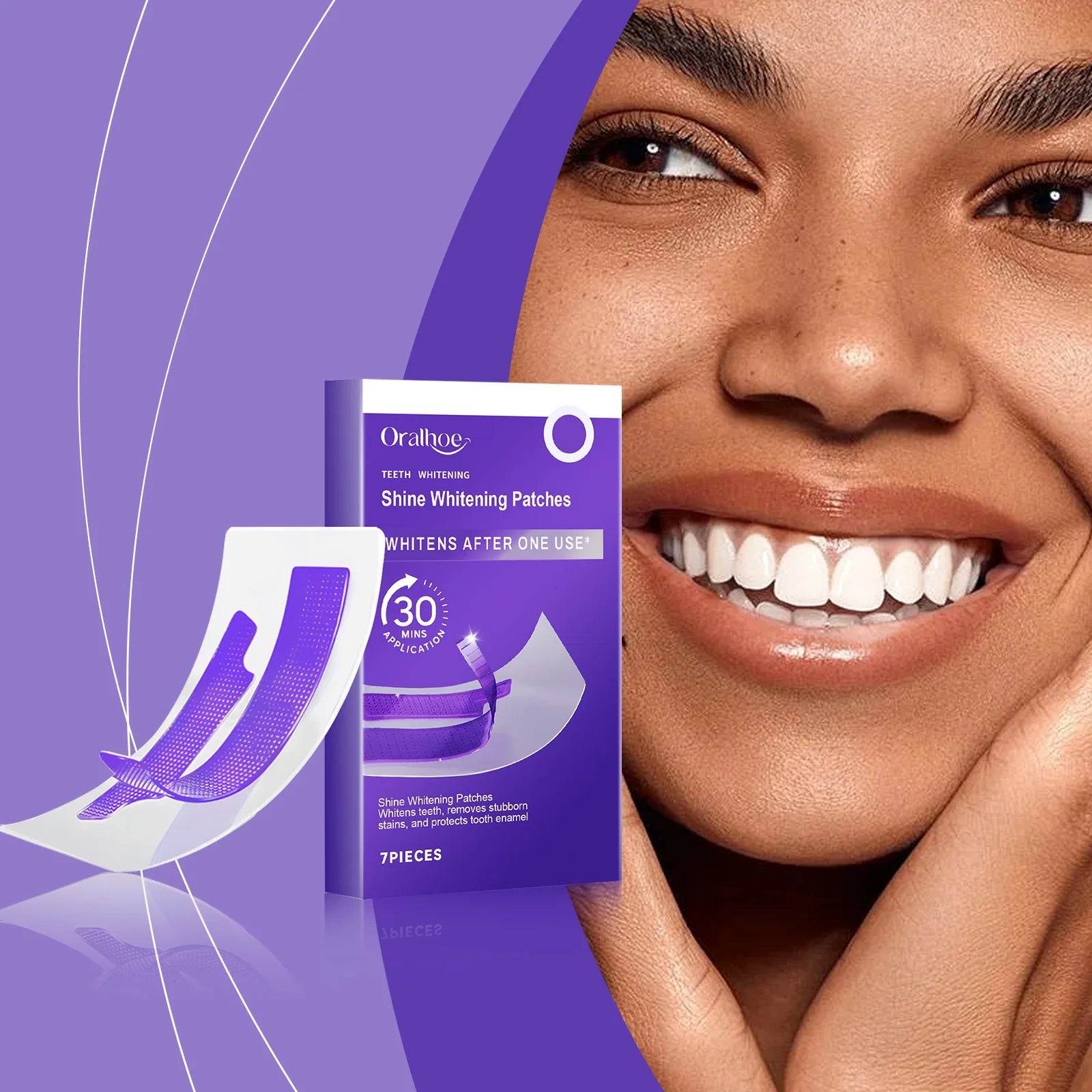 Purple Teeth Whitening Strips - Messica